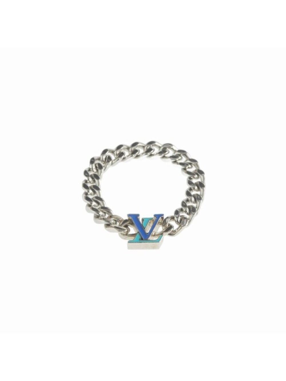Louis Vuitton Bracelet LV Chain Silver Blue
